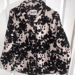Wrangler cow print sweater